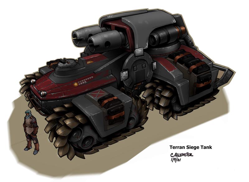 I Made A 3d Model Of The Arclite Siege Tank Rstarcraft