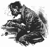 writer-smoking-pipe